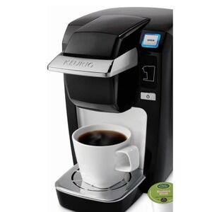 Keurig K15 Single Serve K-Cup Coffee Maker Black and Silver Compact Design